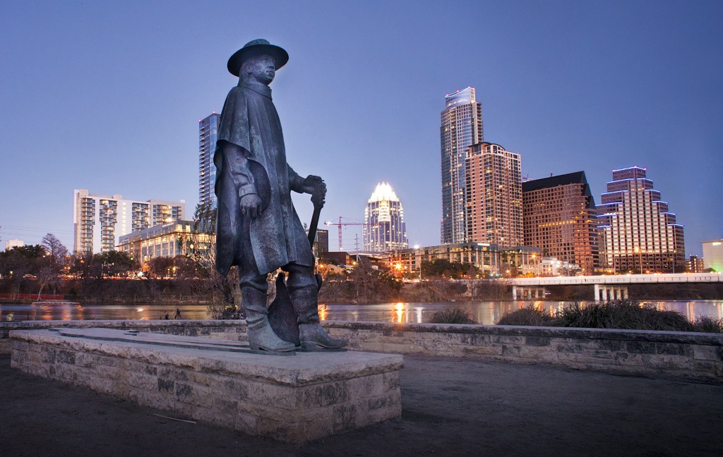 Stevie Ray Vaughan statue in Austin, Texas. Credit: Katie Haugland Bowen