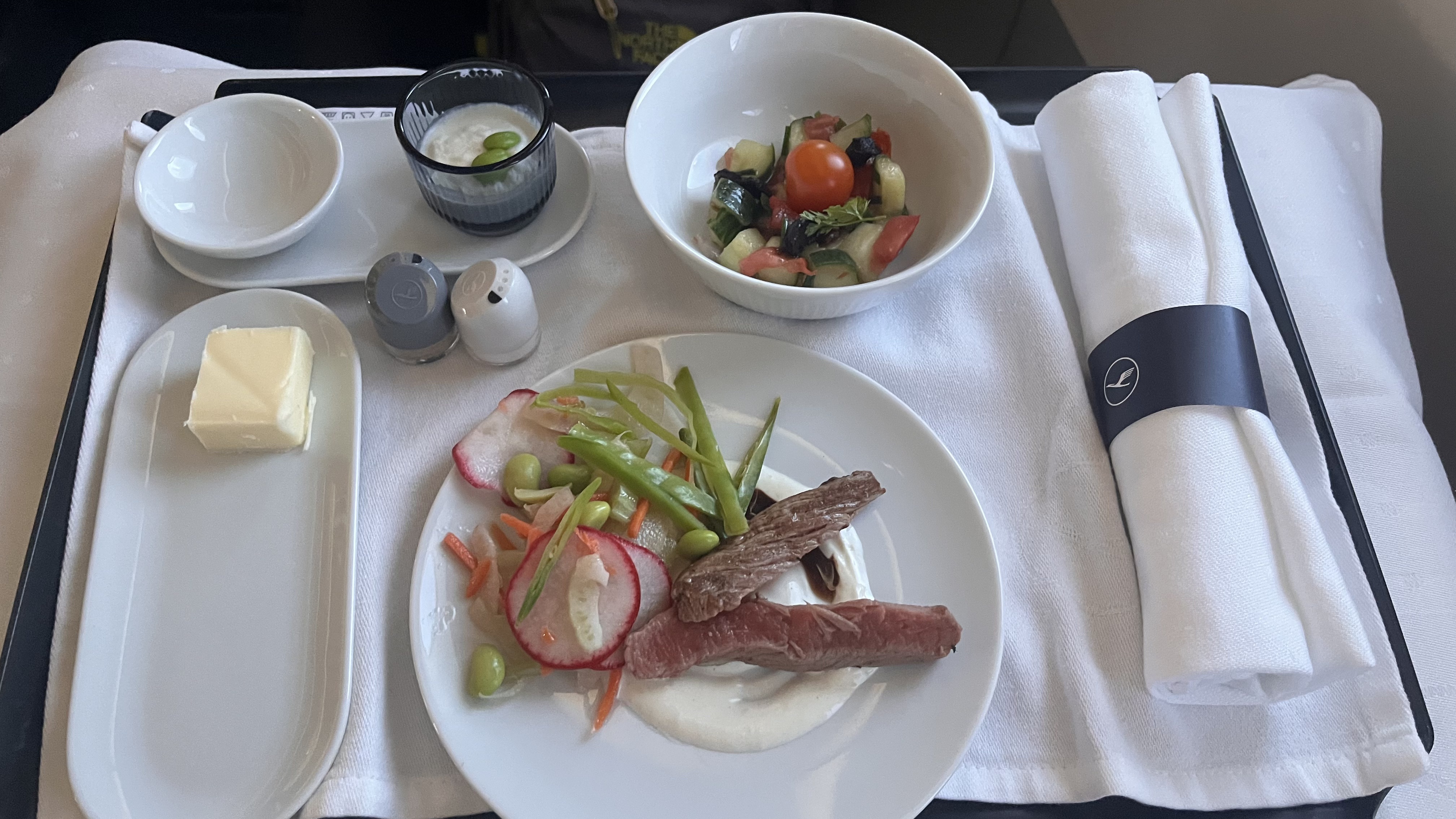Portata in Lufthansa Business Class DEN_FRA su A350